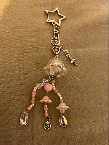 universal Beden çeşitli Renk Jellyfish anahtarlık (pembe-yeşil)