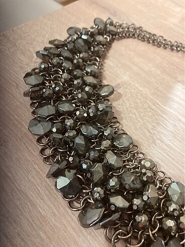Accessorize Kahverengi taşlı şık kolye