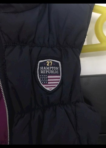 Fermuarlı Mor Kolsuz Çocuk Mont - Görsel 4