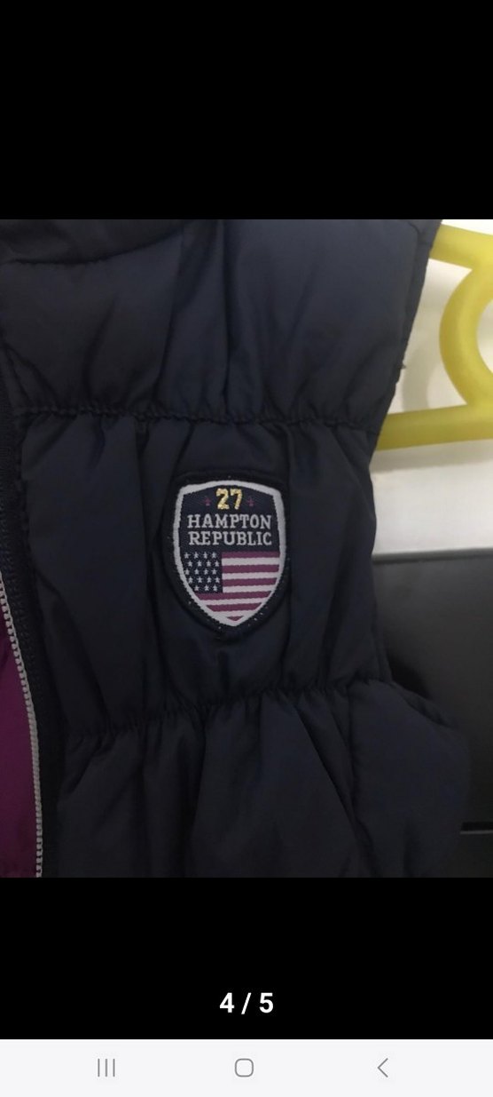 Fermuarlı Mor Kolsuz Çocuk Mont - Görsel 4