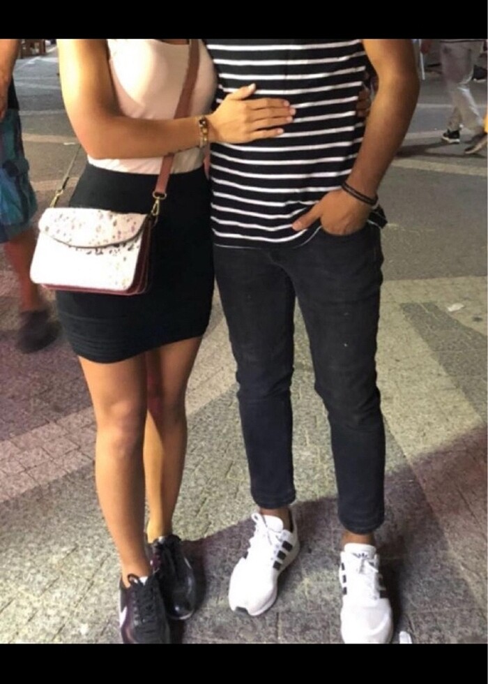 Siyah desenli mini etek - Görsel 4