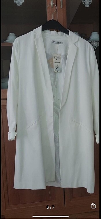 Beyaz blazer ceket