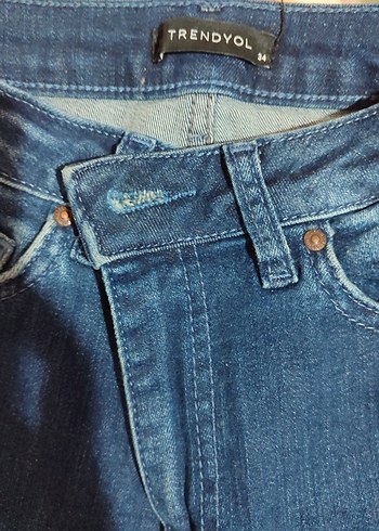 Trendyol & Milla Kadın Mavi Denim Midi Kot Pantolon