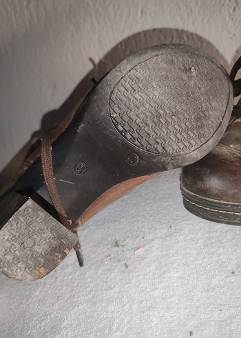 Kahverengi Deri Kürklü Dolgu Topuk Bot - Görsel 4