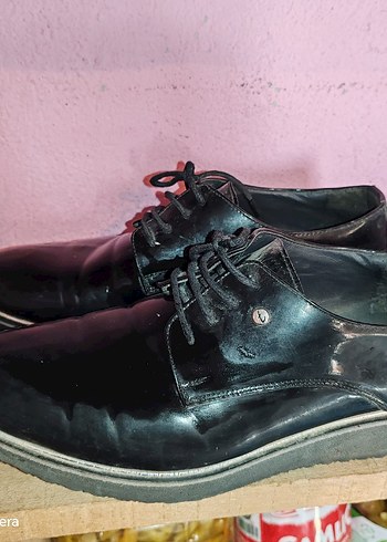 Parlak Siyah Erkek Klasik Ayakkabı - Görsel 8