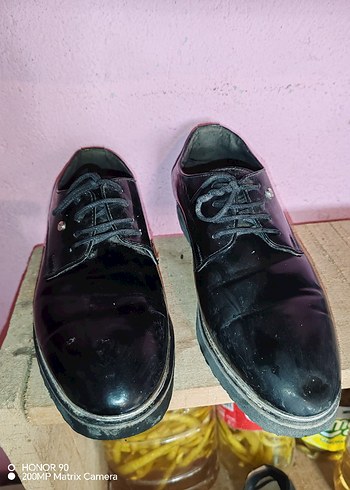 Parlak Siyah Erkek Klasik Ayakkabı - Görsel 7