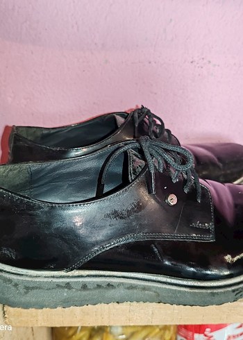 Parlak Siyah Erkek Klasik Ayakkabı - Görsel 5