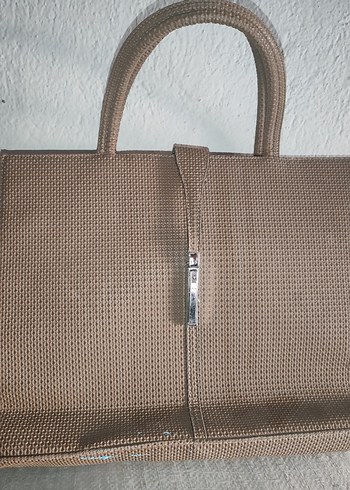 Bej Minimalist Kadın Çanta Fermuarlı - Görsel 3