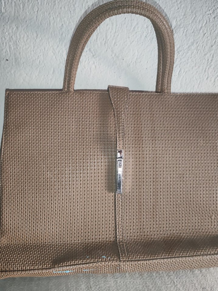 Bej Minimalist Kadın Çanta Fermuarlı - Görsel 3