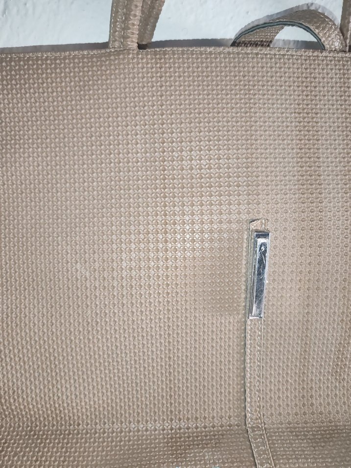 Bej Minimalist Kadın Çanta Fermuarlı - Görsel 2