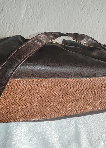 Kahverengi Deri Kadın Çanta - Görsel 4