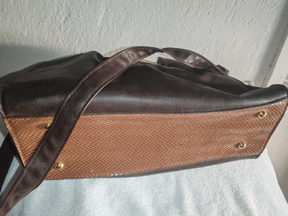 Kahverengi Deri Kadın Çanta - Görsel 4