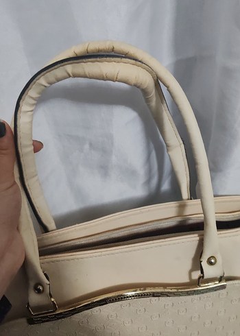 Bej Deri Kadın Çanta - Görsel 4