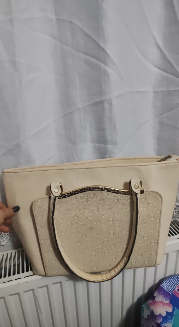 Bej Deri Kadın Çanta - Görsel 2