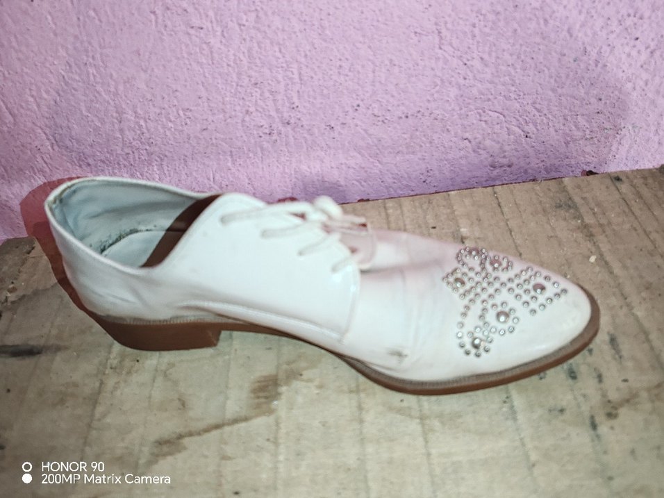 Bej Deri kadın ayakkabı - Görsel 3