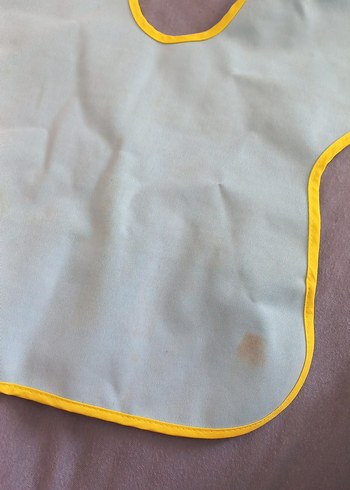 Mavi Baskılı Bebek Önlüğü - Görsel 4