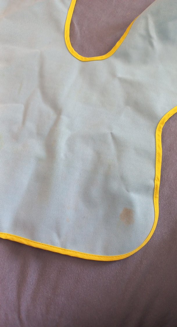 Mavi Baskılı Bebek Önlüğü - Görsel 4