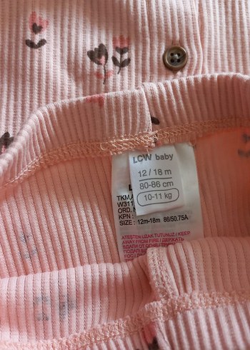 1,5 Yaş Beden pembe Renk Kız Çocuk Pembe Kapüşonlu Düğmeli Ceket