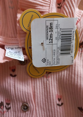 LC Waikiki Kız Çocuk Pembe Kapüşonlu Düğmeli Ceket
