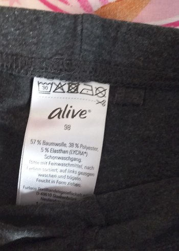 Beyaz Kız Çocuk Pamuklu Tayt - Görsel 6