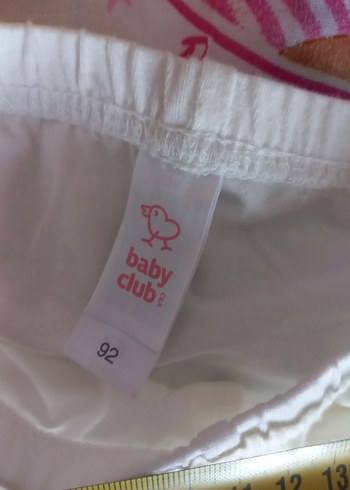 Beyaz Kız Çocuk Pamuklu Tayt - Görsel 3