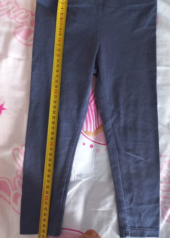 Beyaz Kız Çocuk Pamuklu Tayt - Görsel 7