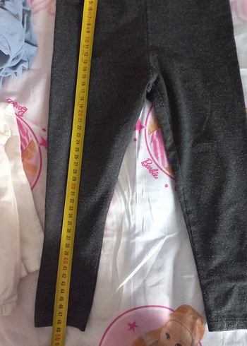 Beyaz Kız Çocuk Pamuklu Tayt - Görsel 4