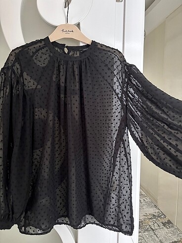 Trendyol & Milla Siyah Şifon Tunik