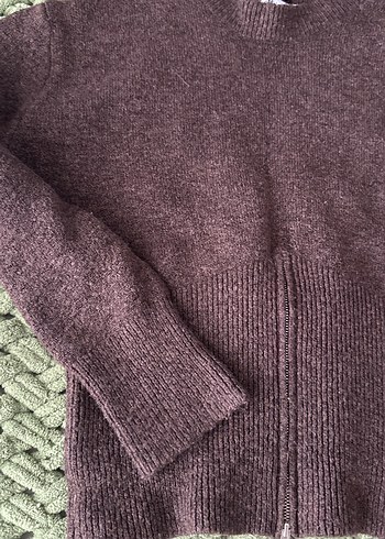 Kahverengi Örme Kadın Kazak - Görsel 4