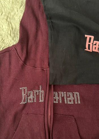 Bordo Kapüşonlu Fermuarlı Kadın Eşofman Takımı - Görsel 2