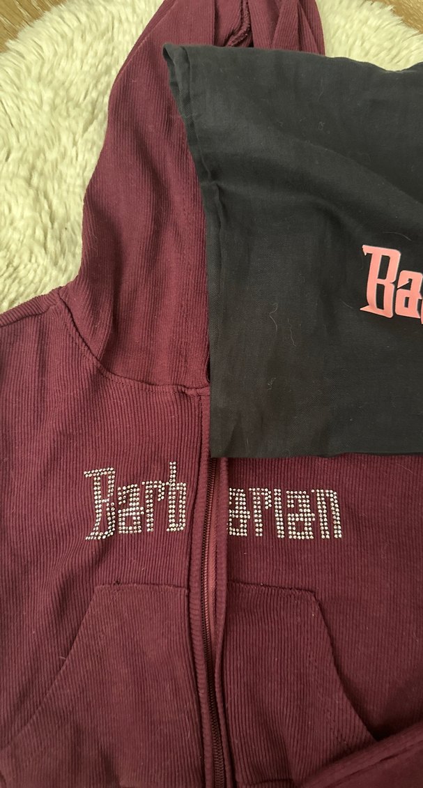 Bordo Kapüşonlu Fermuarlı Kadın Eşofman Takımı - Görsel 2