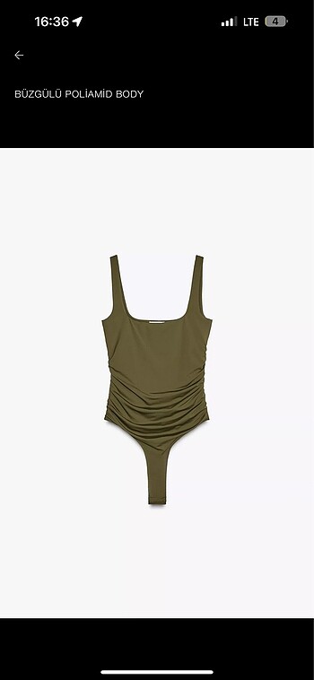 Zara yeşil bluz