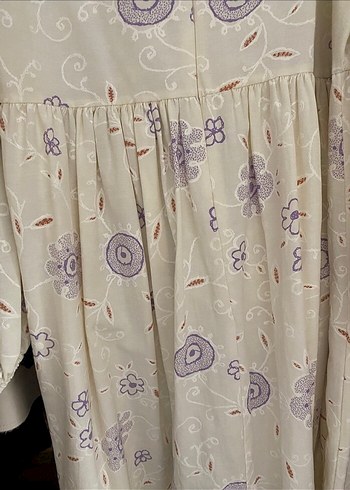 Beyaz Uzun Bohem Elbise - Görsel 6