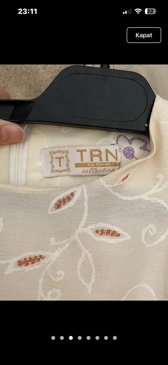 Beyaz Uzun Bohem Elbise - Görsel 3