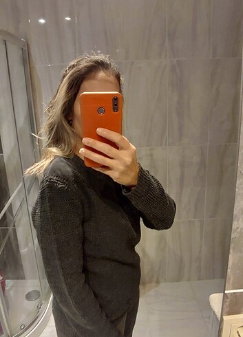 s Beden Limonpany marka gri Kazak selanik örgülü çok temiz ve sorunsuz S