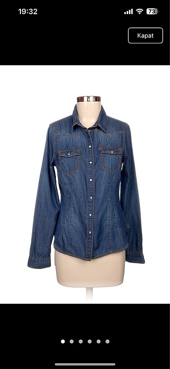 H&M denim gömlek