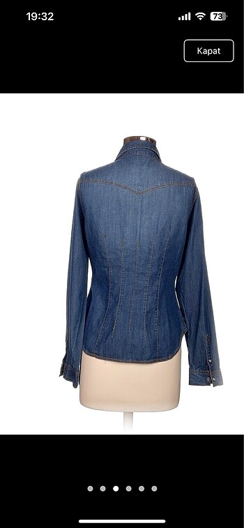 m Beden H&M denim gömlek