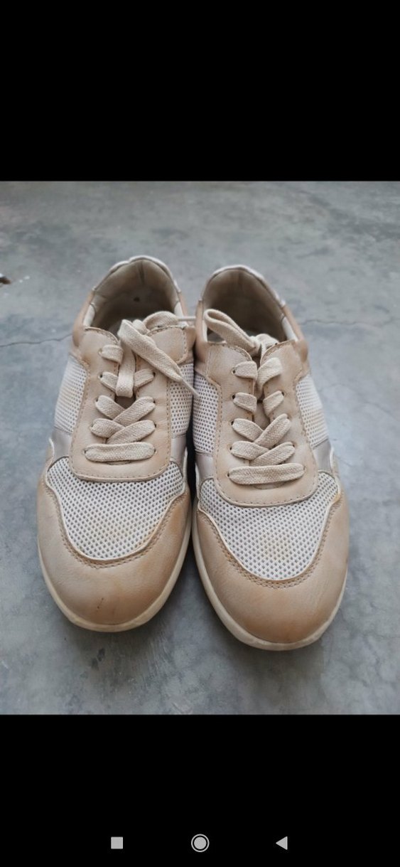 Bej Kadın Dolgu Topuklu Spor Ayakkabı - Görsel 3