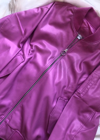 Bershka deri ceket - Görsel 3