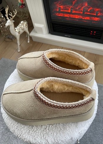 Ugg Bej Süet Tüylü - Görsel 5