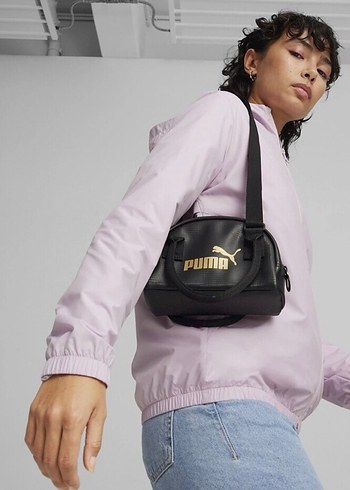 Puma Siyah Deri Kadın Bel Çantası