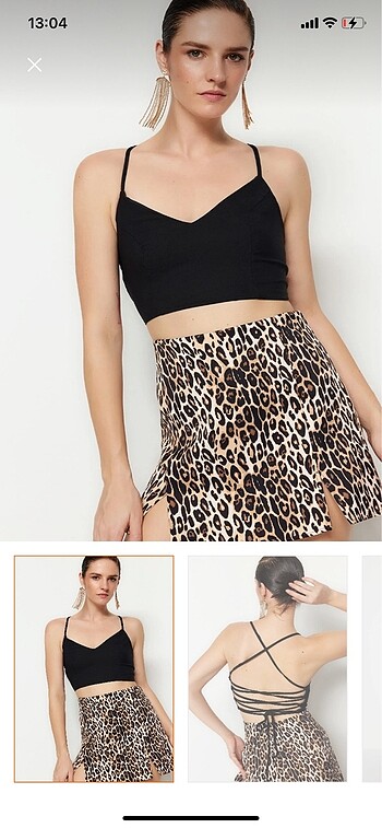 Trendyol & Milla Siyah Crop