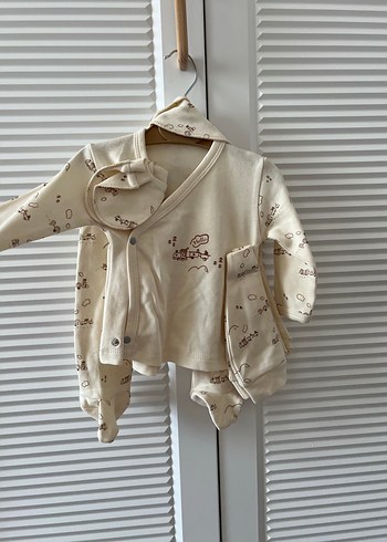 Bebek unisex Pamuklu Hastane Kıyafeti