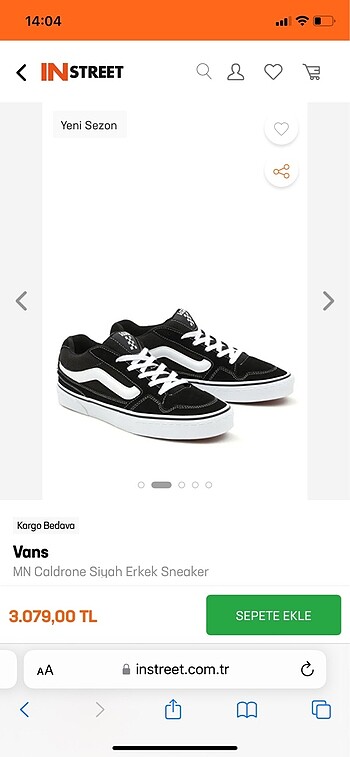 Vans Siyah Erkek Sneaker