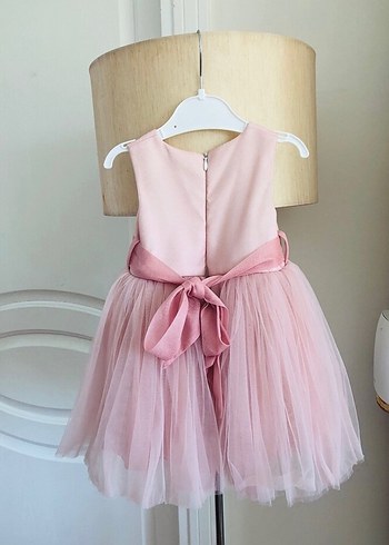 Pembe Piliseli Kız Çocuk Elbisesi - Görsel 2