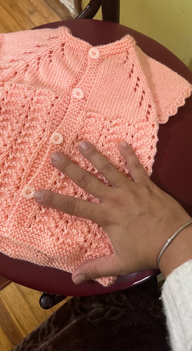 Kız Çocuk Pembe Örgü Kolsuz Hırka/Yelek - Görsel 4