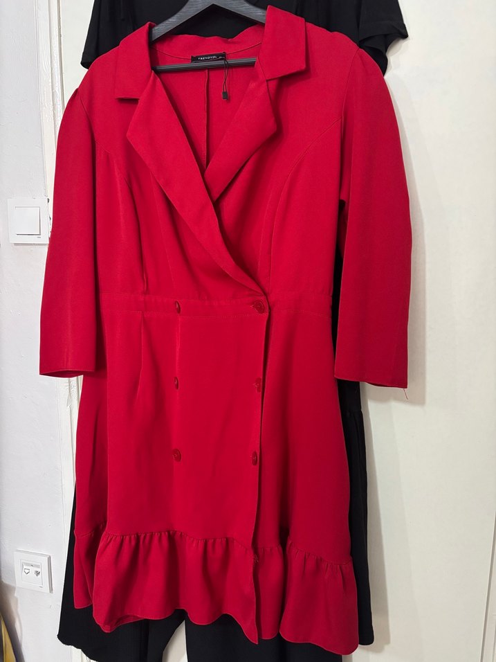 Kırmızı Ceket Elbise - Görsel 4