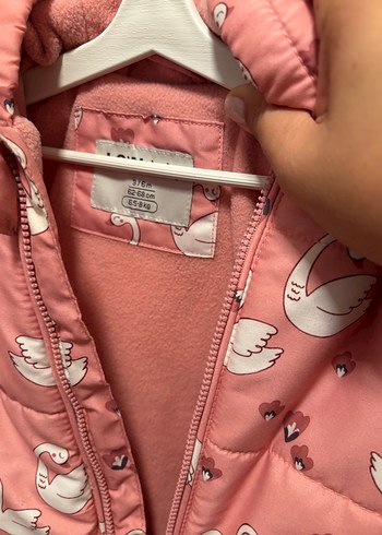 Pembe Kuğu Desenli Astronot Model Bebek Tulumu 3-6 Ay - Görsel 3