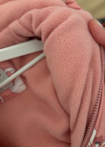 Pembe Kuğu Desenli Astronot Model Bebek Tulumu 3-6 Ay - Görsel 4