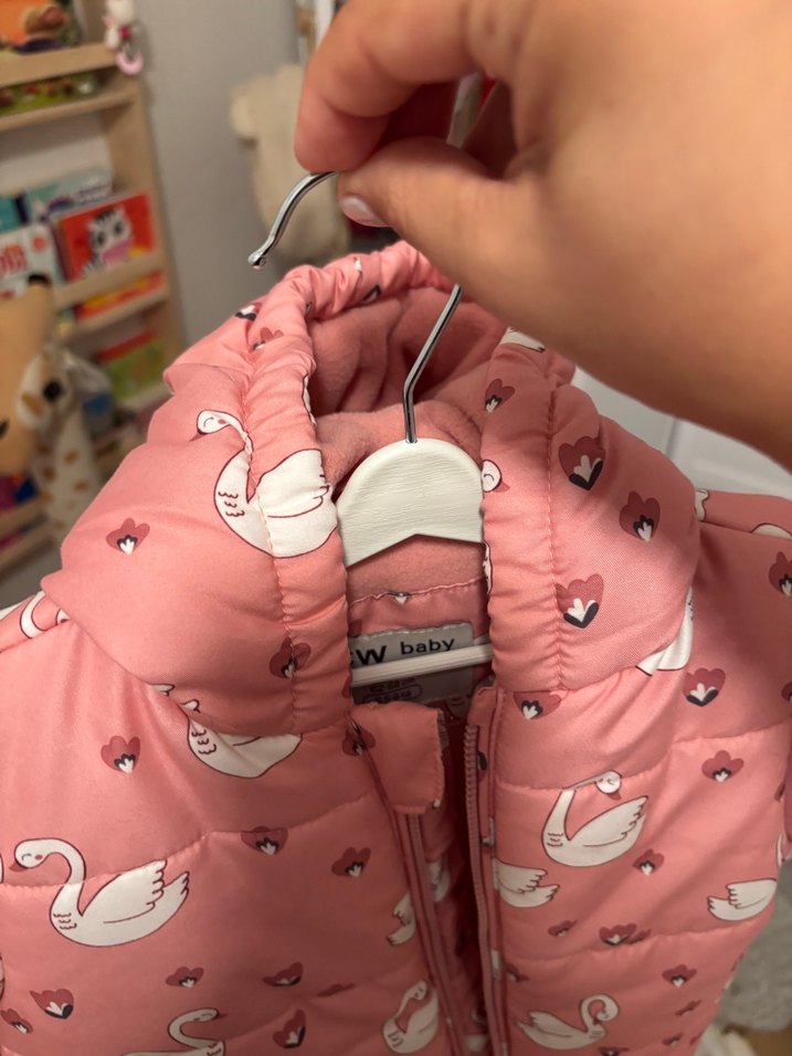 Pembe Kuğu Desenli Astronot Model Bebek Tulumu 3-6 Ay - Görsel 5